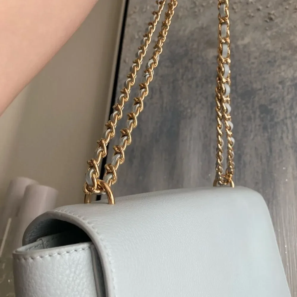 Mint blue Tory Burch satchel - Picture 3 of 7